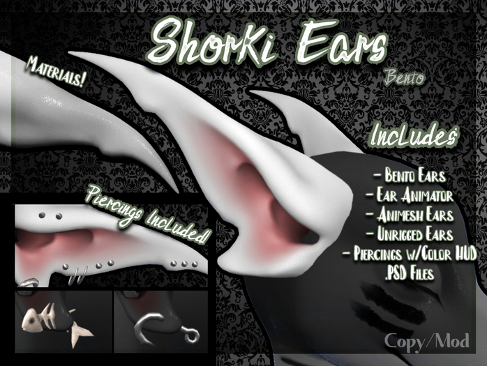 Second Life Marketplace [FH] Shorki Ears